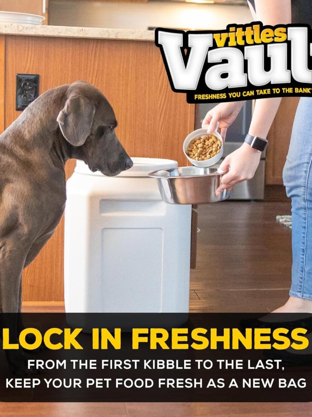 Vittles Vault Pet Food Storage Containers - Sealed Dog and Cat Food Storage Cont - Picture 3 of 5